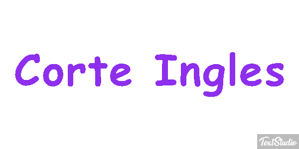 Corte Inglès Effetto testo