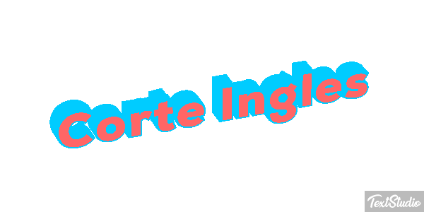 Corte Inglès Effetto testo