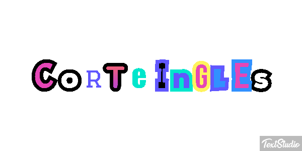 Corte Inglès Effetto testo