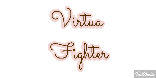 Virtua Fighter Effetto testo
