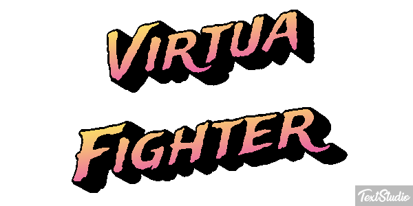 Virtua Fighter Effetto testo