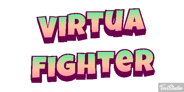 Virtua Fighter Effetto testo