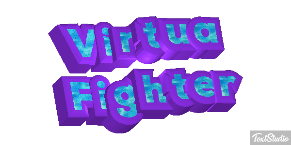 Virtua Fighter Effetto testo