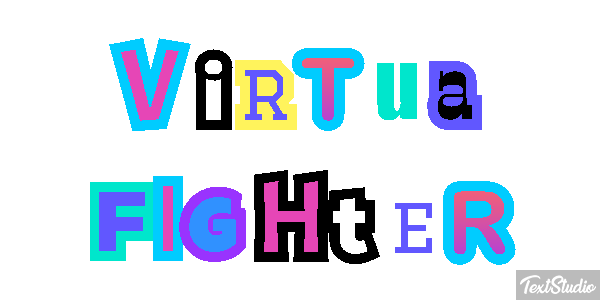 Virtua Fighter Effetto testo