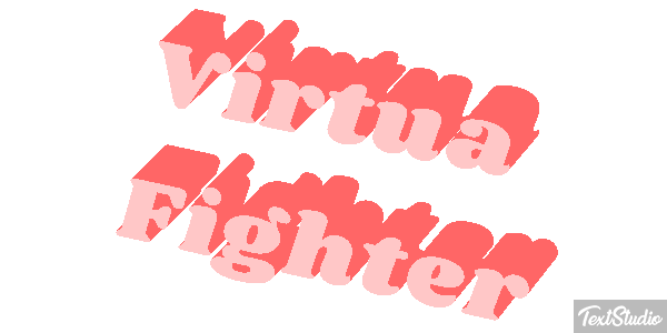 Virtua Fighter Effetto testo