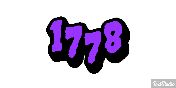 1778 Text effect