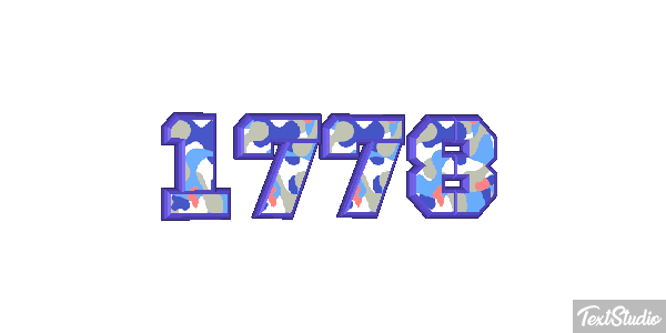 1778 Text effect