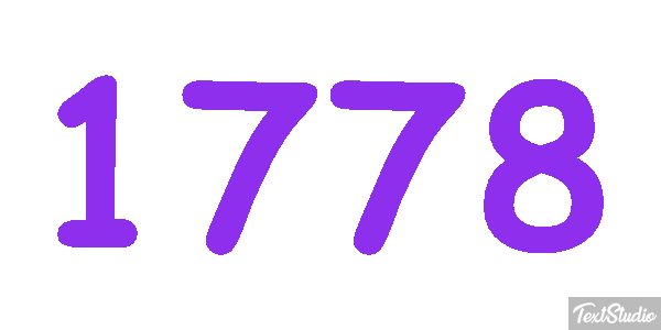 1778 Text effect