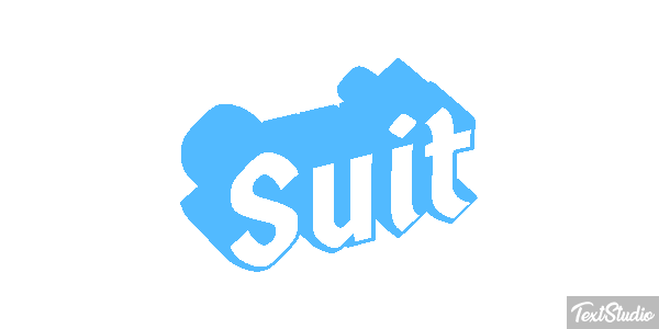 Suit Text effect