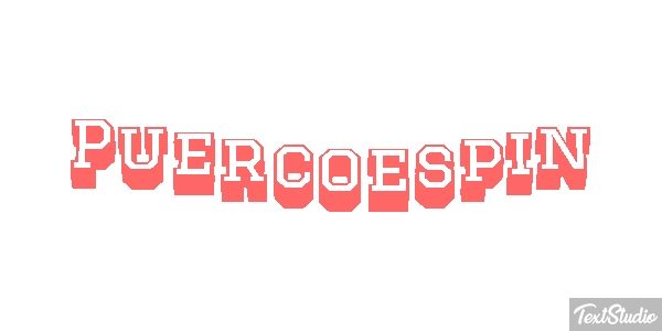 Puercoespín Efecto de texto