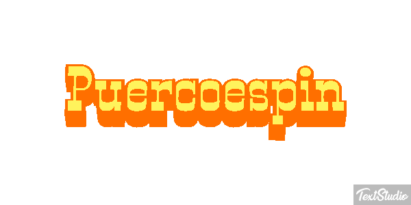 Puercoespín Efecto de texto