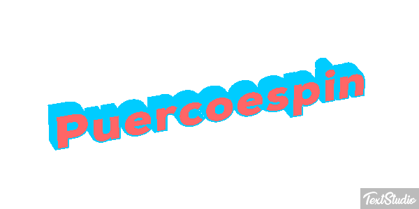 Puercoespín Efecto de texto