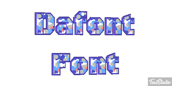 Dafont Font Text effect