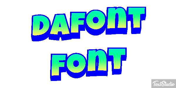 Dafont Font Text effect