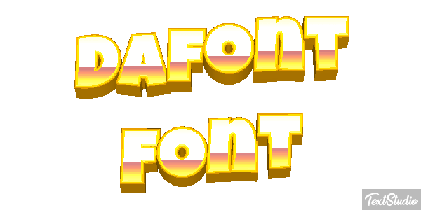 Dafont Font Text effect