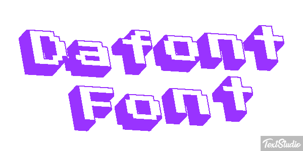 Dafont Font Text effect