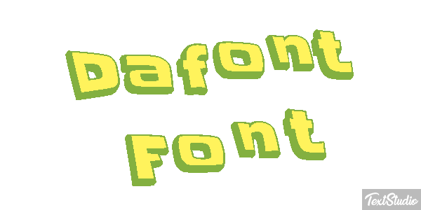 Dafont Font Text effect