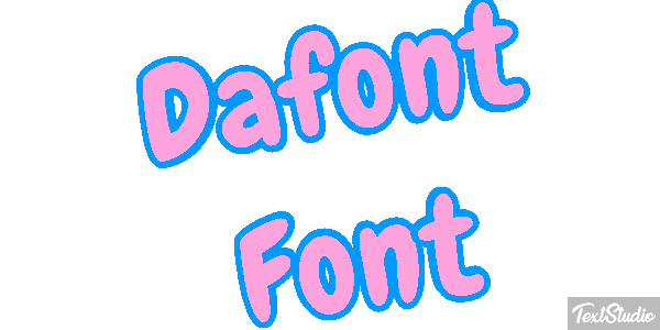Dafont Font Text effect