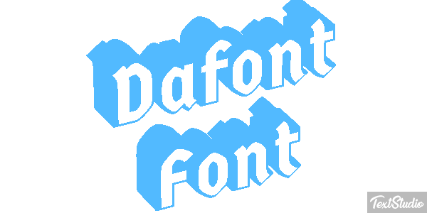 Dafont Font Text effect
