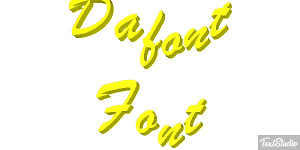Dafont Font Text effect