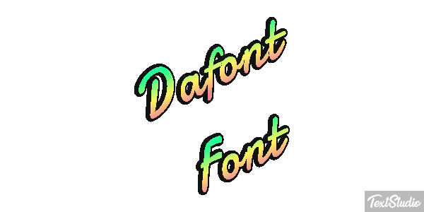 Dafont Font Text effect