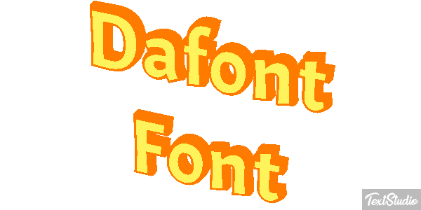 Dafont Font Text effect