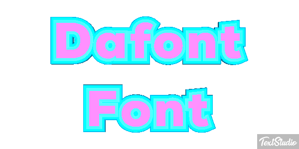 Dafont Font Text effect