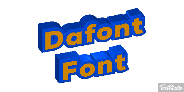 Dafont Font Text effect