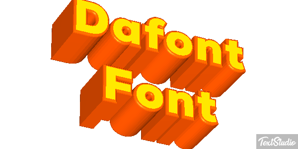 Dafont Font Text effect