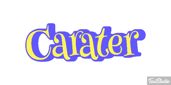 Caráter Efeito do texto