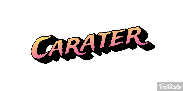 Caráter Efeito do texto