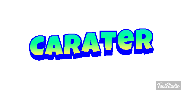 Caráter Efeito do texto