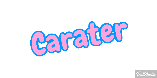 Caráter Efeito do texto