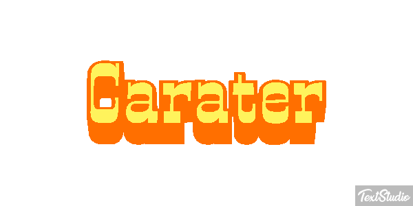 Caráter Efeito do texto