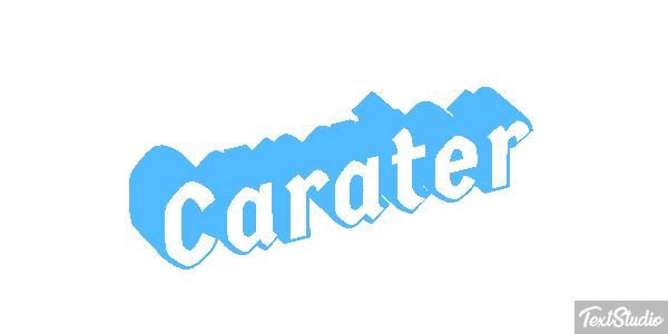 Caráter Efeito do texto