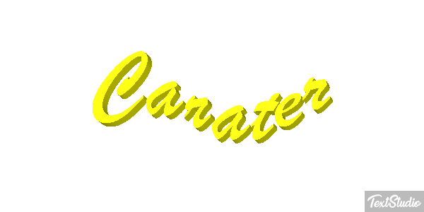 Caráter Efeito do texto