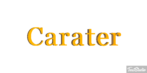 Caráter Efeito do texto