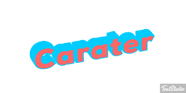 Caráter Efeito do texto