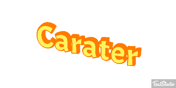 Caráter Efeito do texto
