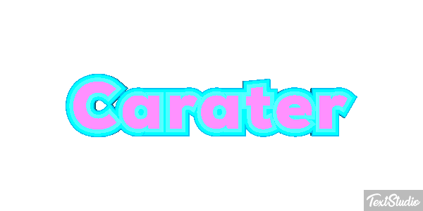 Caráter Efeito do texto