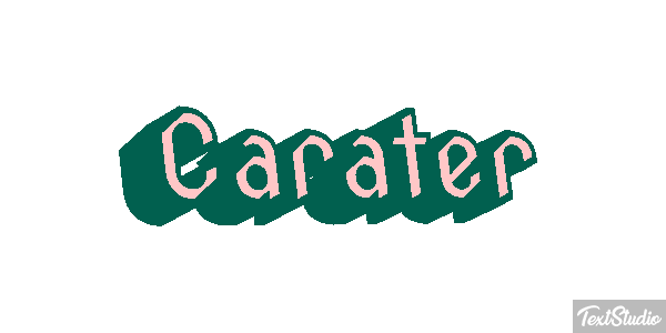 Caráter Efeito do texto