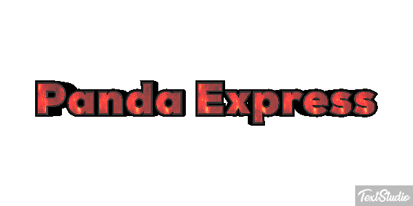 Panda Express Text effect