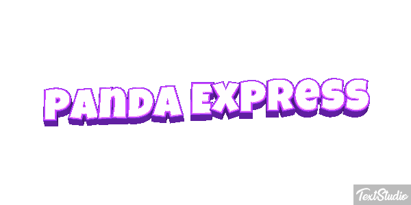 Panda Express Text effect