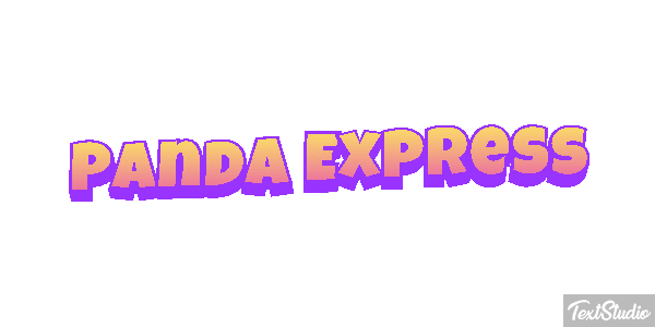 Panda Express Text effect