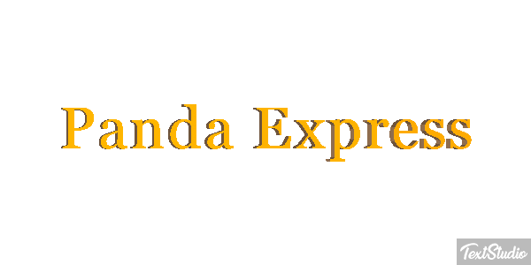Panda Express Text effect
