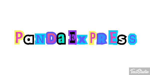 Panda Express Text effect