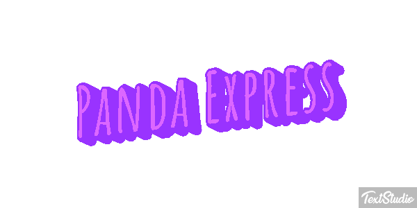 Panda Express Text effect
