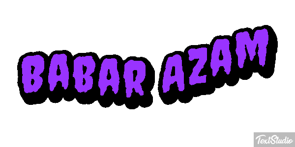 Babar Azam Texteffekt