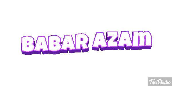 Babar Azam Texteffekt