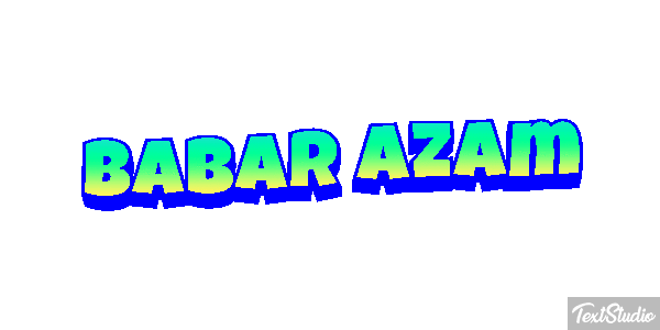 Babar Azam Texteffekt